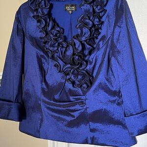 XSCAPE by Joanna Chen holiday blouse 16